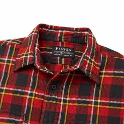 Filson Vintage Flannel Work Shirt - Men's -Filson Sales Store REDBLAGOL D1 1