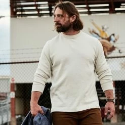 Filson Waffle Knit Thermal Crewneck Top - Men's -Filson Sales Store SD D1 1